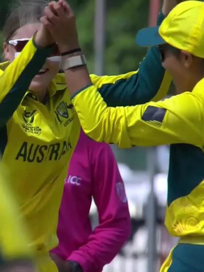 K Cassar with a Batting vs Australia Women Under-19