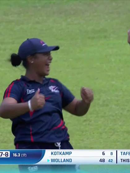 E Wolland with a Batting vs Samoa Women Under-19