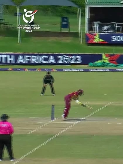 Wicket-Jannillea-Glasgow-New-Zealand-U19s-Women v West-Indies-U19s-Women ICC U19W T20WC 2023