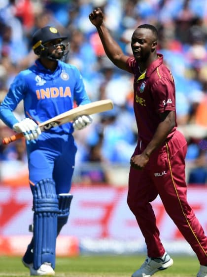 CWC19: WI v IND – Roach has Shankar caught behind for 14