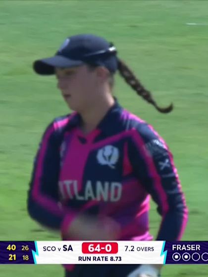 Laura Wolvaardt - Wicket - South Africa vs Scotland