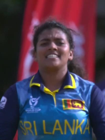 H Gill with a Batting vs Sri Lanka Women Under-19