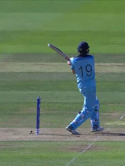 CWC19: ENG v WI - Woakes is dismissed with only 14 runs left to get