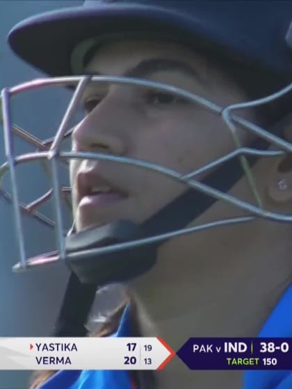 Wicket-Yastika-Bhatia-India-Women v Pakistan-Women ICC T20WC 2023