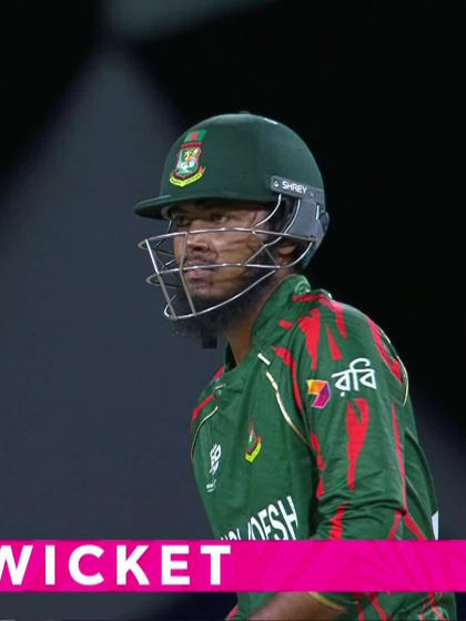 Rishad Hossain - Wicket - Bangladesh vs Nepal