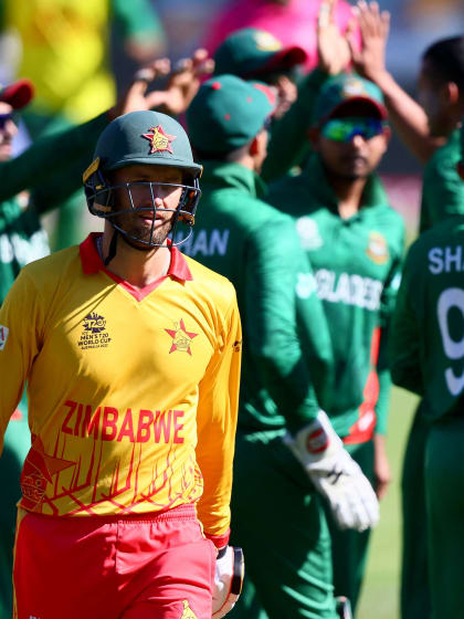 Wicket - Craig Ervine - Bangladesh v Zimbabwe ICC T20WC 2022