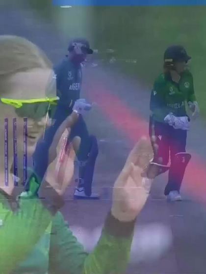 P Eguakun with a Batting vs Ireland Women Under-19