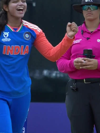 A Baldie with a Batting vs India Women Under-19