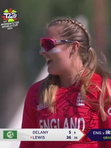 Wicket-Gaby-Lewis-Ireland v England-Women ICC T20WC 2023