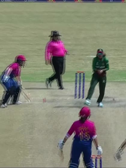 Wicket-Siya-Gokhale-UAE-U19s-Women v Bangladesh-U19s-Women ICC U19W T20WC 2023