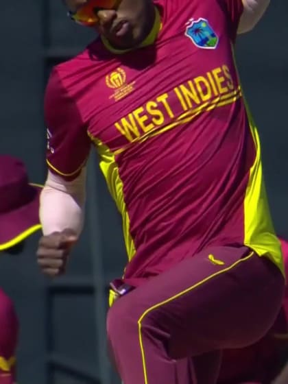 Wessly Madhevere - Wicket - Zimbabwe vs West Indies