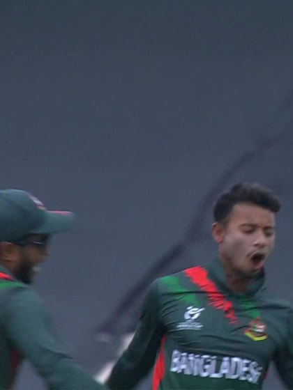 Sheikh Jibon with a Caught Out vs. Pakistan