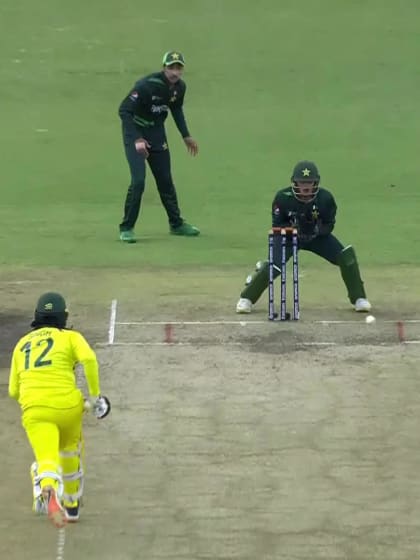 Harry Dixon with a Batting vs. Pakistan