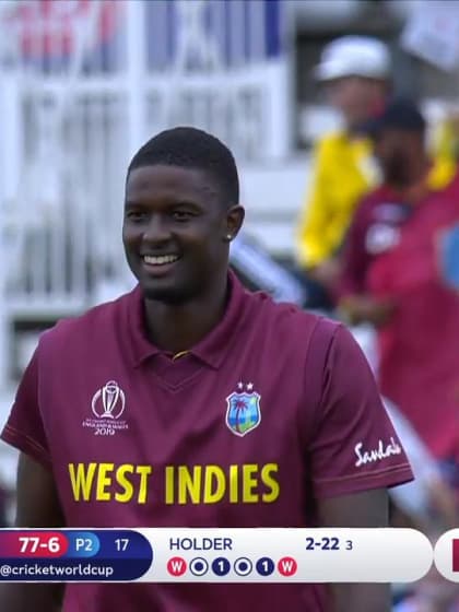 CWC19: WI v Pak – Imad walks back as Holder takes two in one over