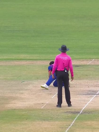 Deepak Dumre with a Run Out vs. India