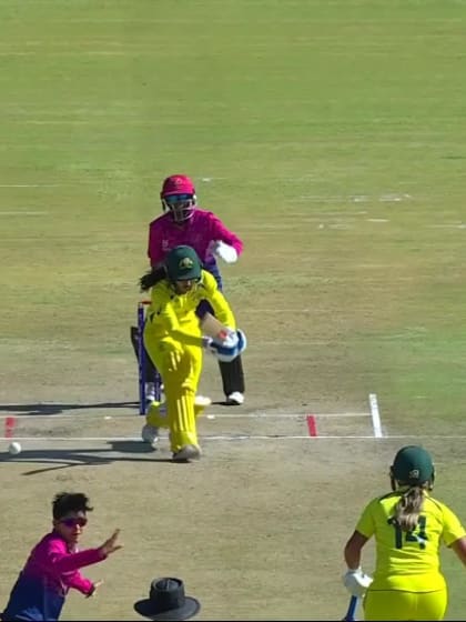 Wicket-Sianna-Ginger-UAE-U19s-Women v Australia-U19s-Women ICC U19W T20WC 2023