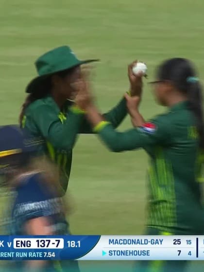 Wicket-Alexa-Stonehouse-England-U19s-Women v Pakistan-U19s-Women ICC U19W T20WC 2023