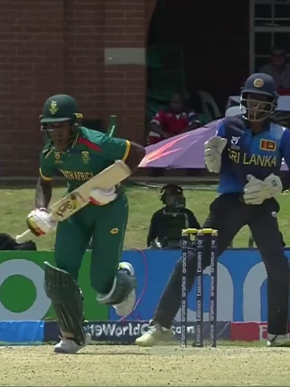 Nqobani Mokoena with a Four vs. Sri Lanka