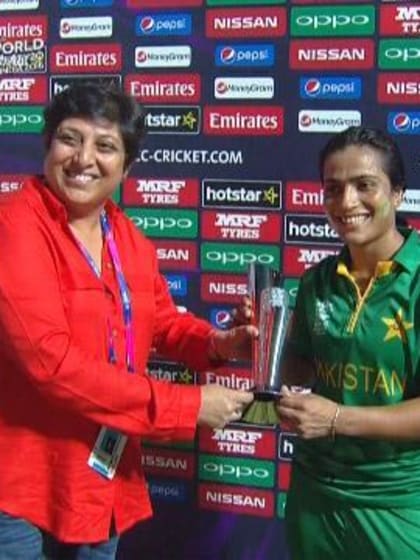 Player of the Match – Sidra Ameen – PAK v BAN