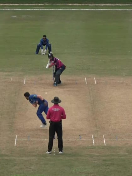 Chris Greaves - Wicket - Scotland vs Afghanistan