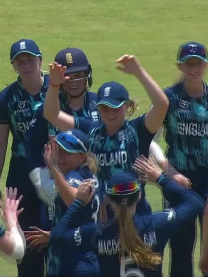 Wicket-Joanna-Loughran-Ireland-U19s-Women v England-U19s-Women ICC U19W T20WC 2023