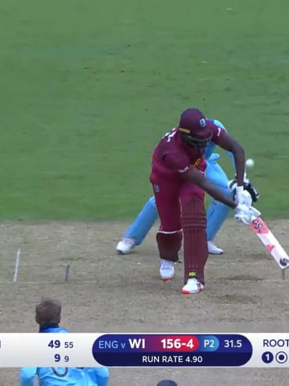 CWC19: ENG v WI - Root claims his second caught and bowled