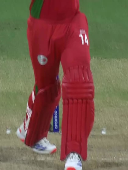 Mehran Khan - Wicket - Namibia vs Oman