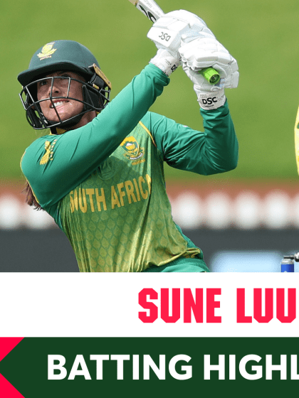 Highlights: Sune Luus powered past 50 at a run a ball