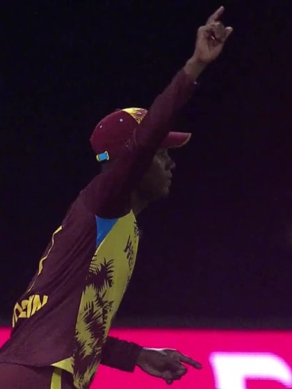 Frank Nsubuga - Wicket - West Indies vs Uganda