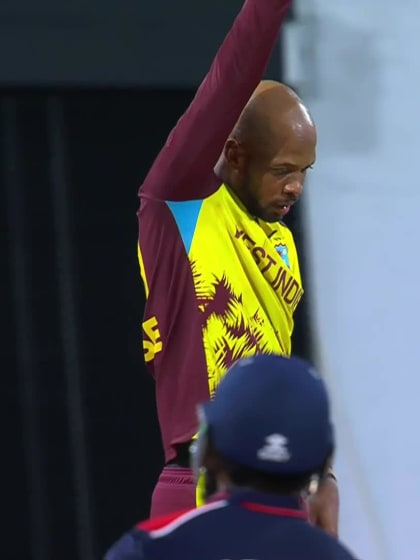 Aaron Jones - Wicket - United States of America vs West Indies