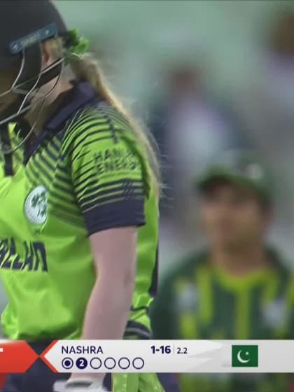 Wicket-Louise-Little-Pakistan-Women v Ireland ICC T20WC 2023