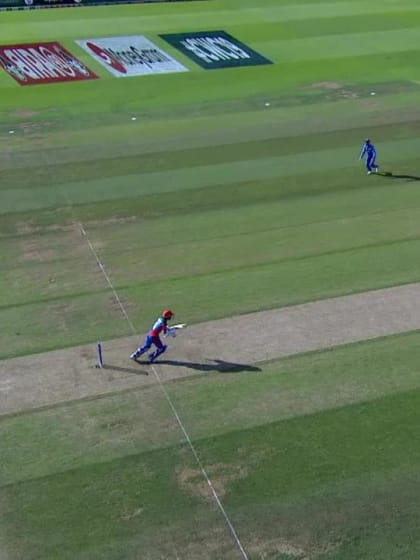 CWC19: IND v AFG - Run out chance