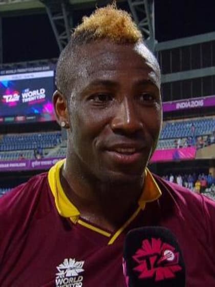 Andre Russell says he hit his 6 at least 120 metres!
