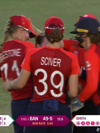 ENG v BAN: Sanjida Islam is Linsey Smith's debut wicket