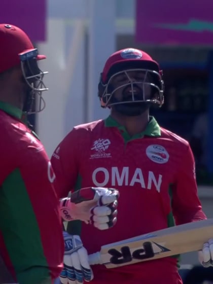 Shoaib Khan - Wicket - England vs Oman