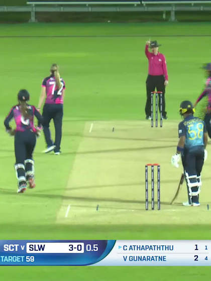 Chamari Athapaththu - Wicket - Scotland Women vs Sri Lanka Women