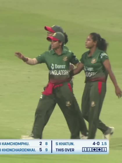 Wicket - Onnicha Kamchomphu - Bangladesh v Thailand