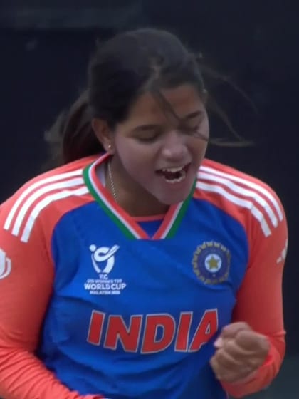 A Norgrove with a Batting vs India Women Under-19