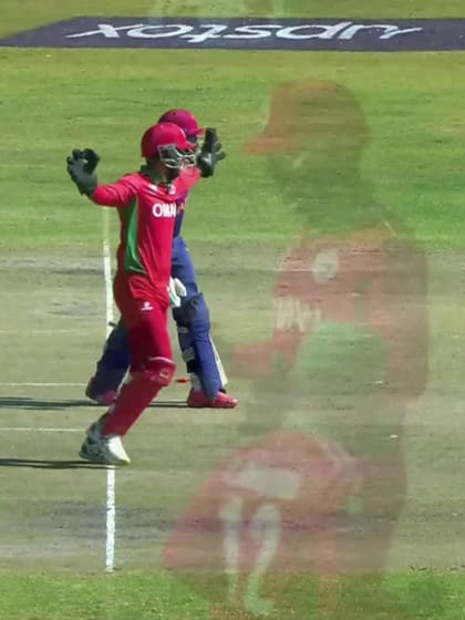 Vriitya Aravind - Wicket - Oman vs UAE