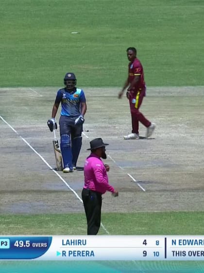 Nathan Edward with a Run Out vs. Sri Lanka