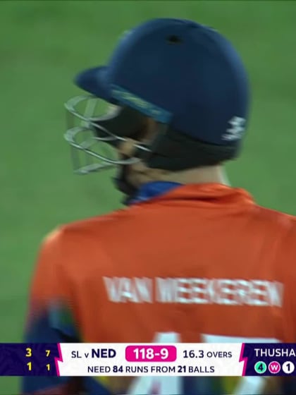 Paul Meekeren - Wicket - Sri Lanka vs Netherlands