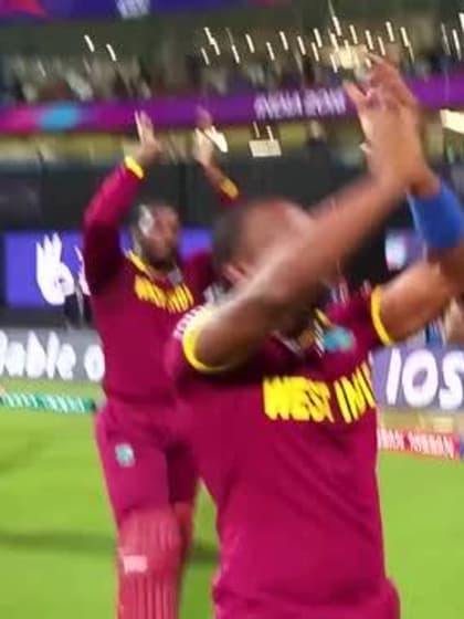 West Indies Celebrate with a 'Champion' dance