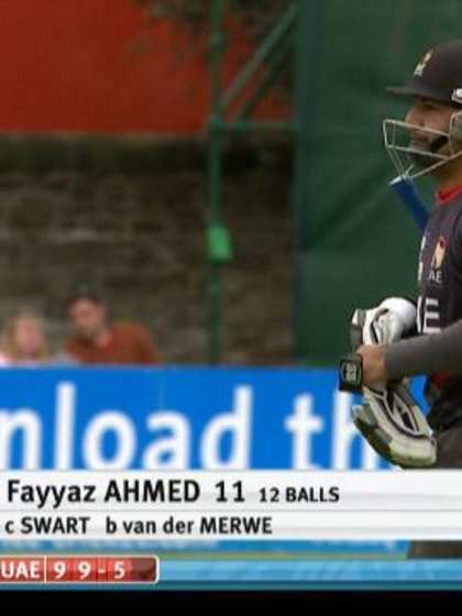 Fayyaz Ahmed Wicket – UAE vs NED