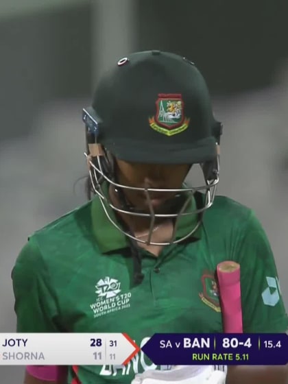 Shorna Akter - Wicket - South Africa vs Bangladesh