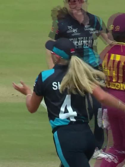 Wicket-Zaida-James-New-Zealand-U19s-Women v West-Indies-U19s-Women ICC U19W T20WC 2023