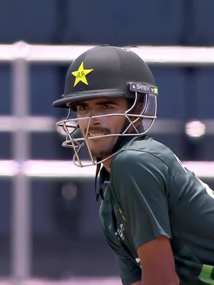 Ali Asfand with a Four vs. Bangladesh