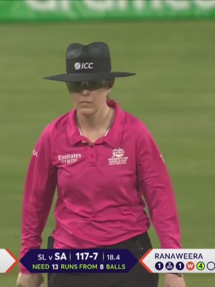 Wicket-Sinalo-Jafta-South-Africa-Women v Sri-Lanka-Women ICC T20WC 2023