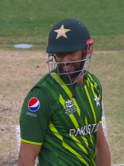 Wicket - Shan Masood - Netherlands v Pakistan ICC T20WC 2022