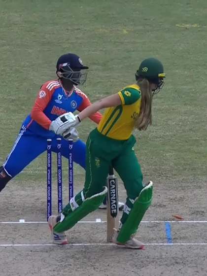 F Cowling with a Batting vs India Women Under-19