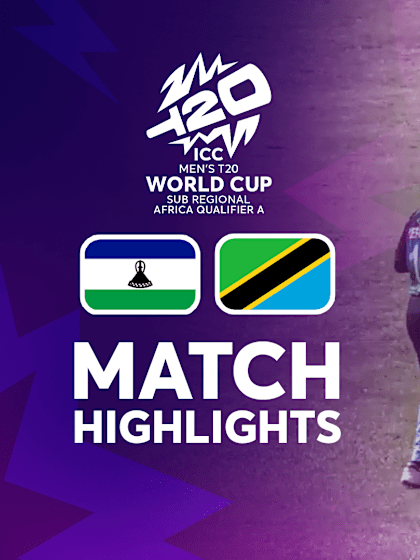 Lesotho v Tanzania | Match Highlights | Men's T20WC Sub-Regional Africa Qualifier A